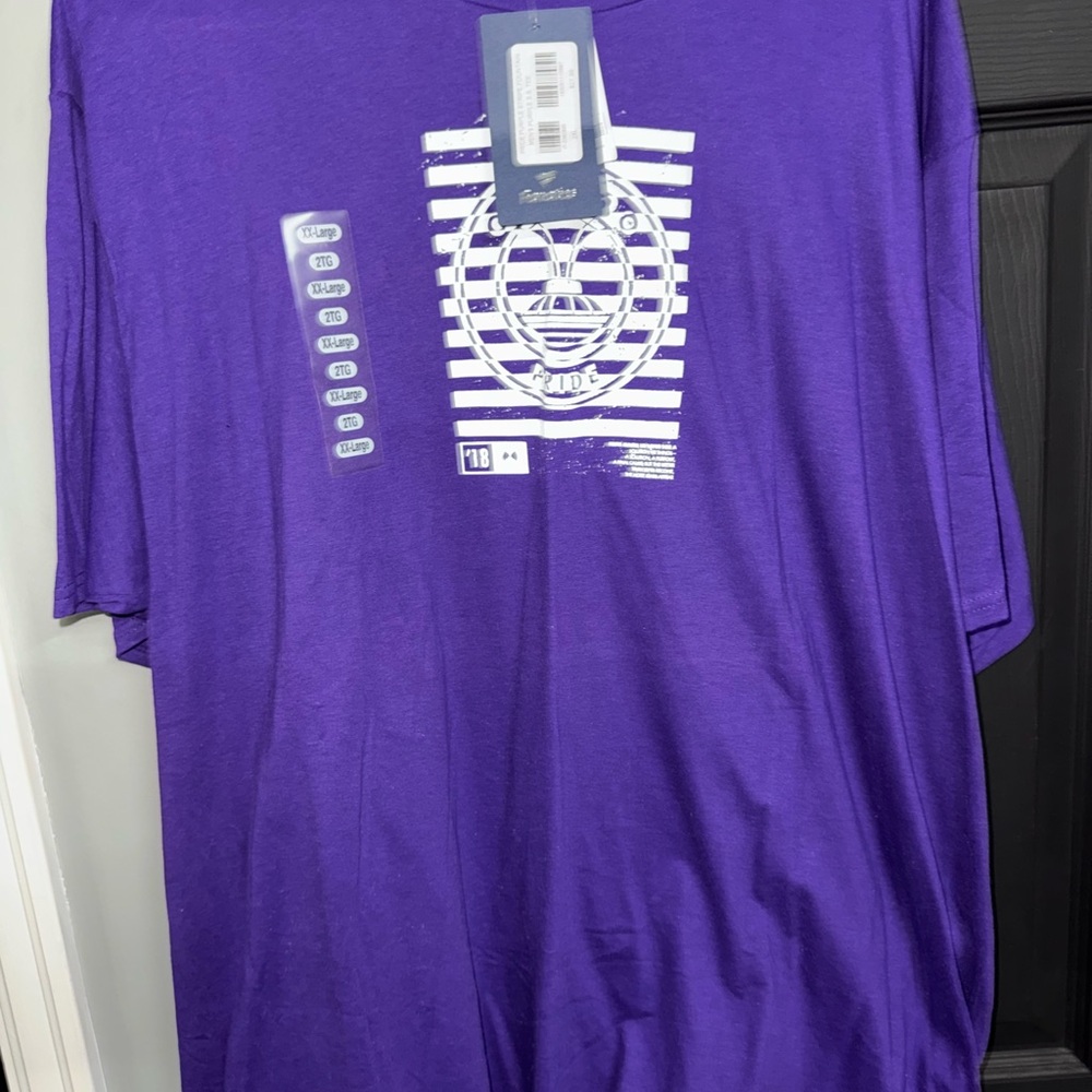 Fanatics Purple Short Sleeve Tees Vibrant Athletic Style